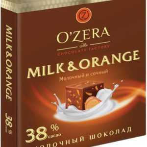 «ozera»шоколад молоч.milk & orange